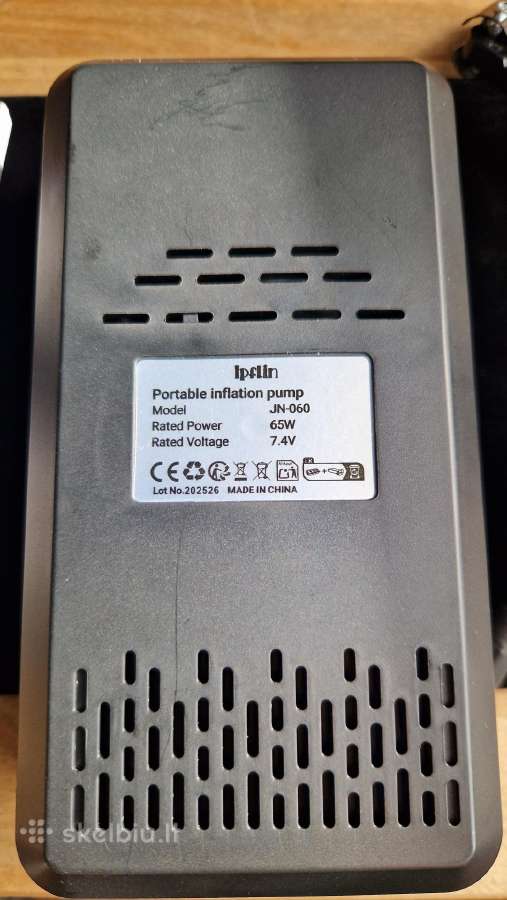 Ipflin nešiojamas kompresorius powerbankas - nuotraukos Nr. 2