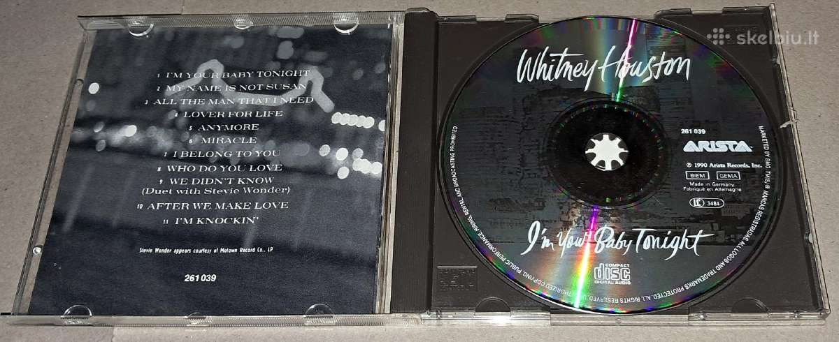 Whitney Houston – I'm Your Baby Tonight (Audio CD) - nuotraukos Nr. 3