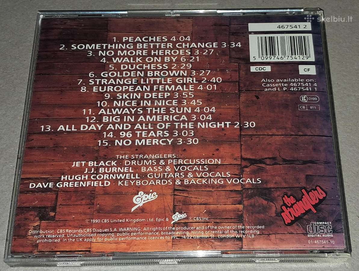 The Stranglers – Greatest Hits 1977-1990(audio CD) - nuotraukos Nr. 2