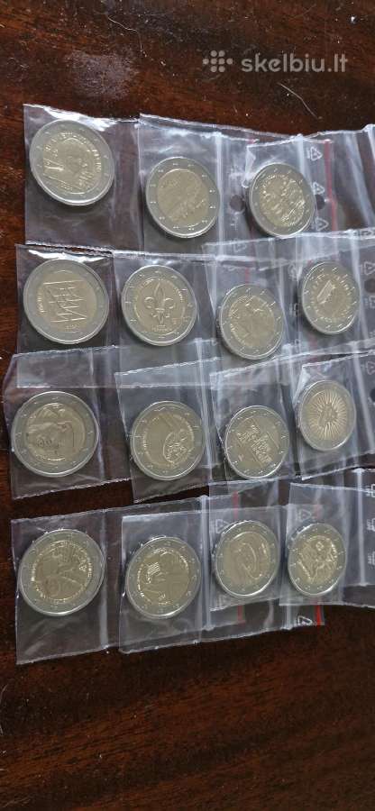 €2 monetos 445vnt. (Visos skirtingos) - nuotraukos Nr. 9