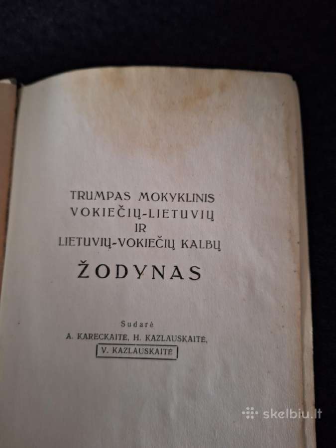 Vokiečių-lietuvių ir lietuvių-vokiečių žodynas