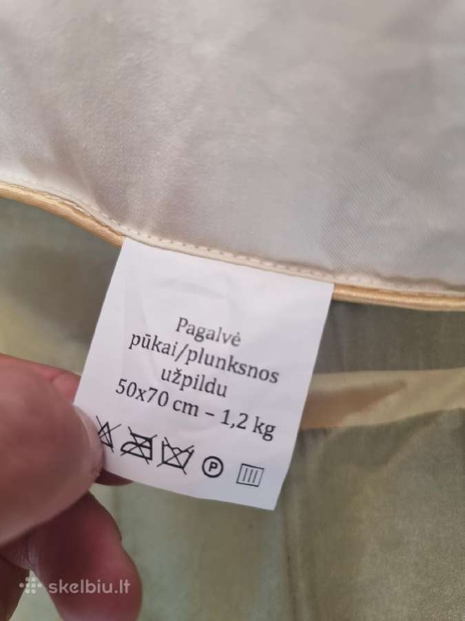 Natūrali plunksninė pagalvė - nuotraukos Nr. 5