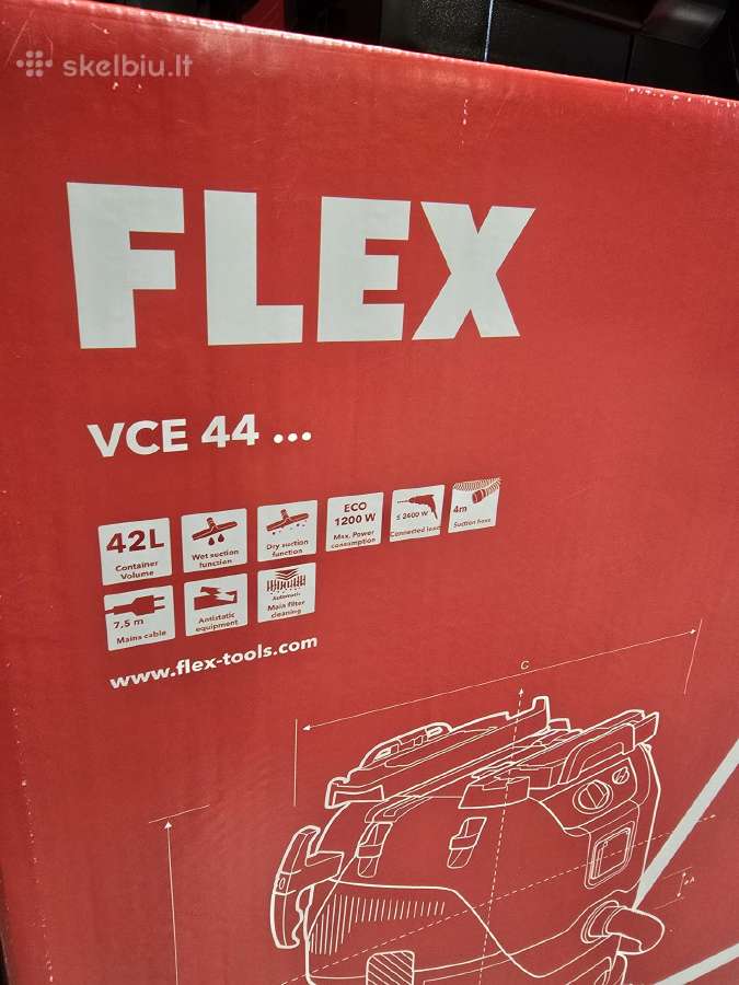 Flex Vce 44 L Ac dulkių siurblys – galingas ir pat - nuotraukos Nr. 2