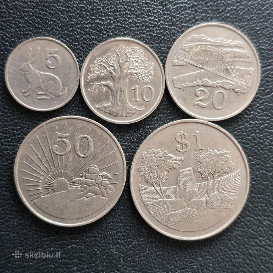 Zimbabve 1980-1994 rinkinys 5c-1D