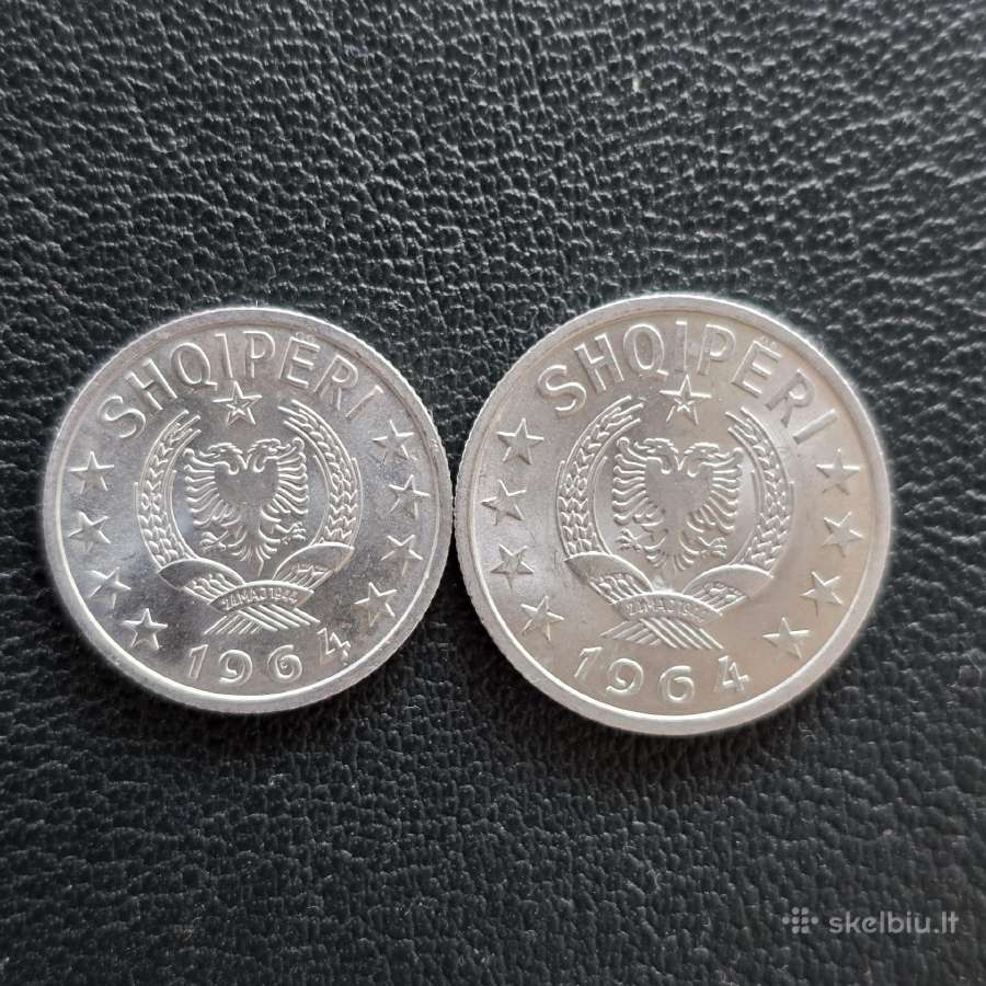 Albanija 1964 10,20 qindarka Unc