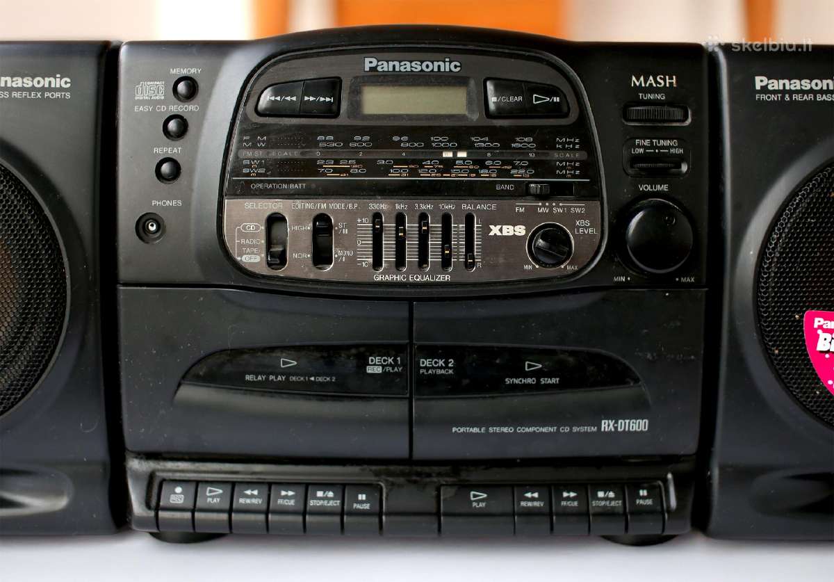 Panasonic Rx-dt600 grotuvas - radijas, CD, kasetės - nuotraukos Nr. 3