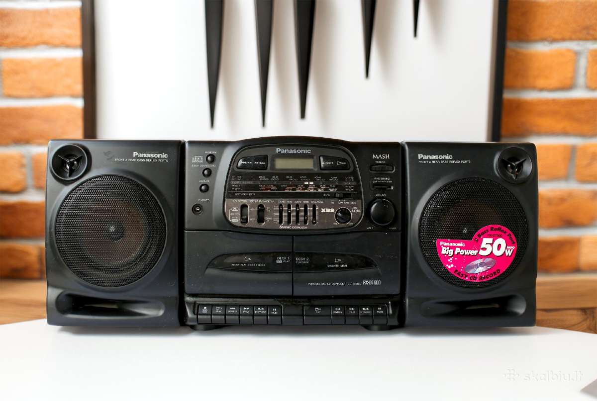 Panasonic Rx-dt600 grotuvas - radijas, CD, kasetės