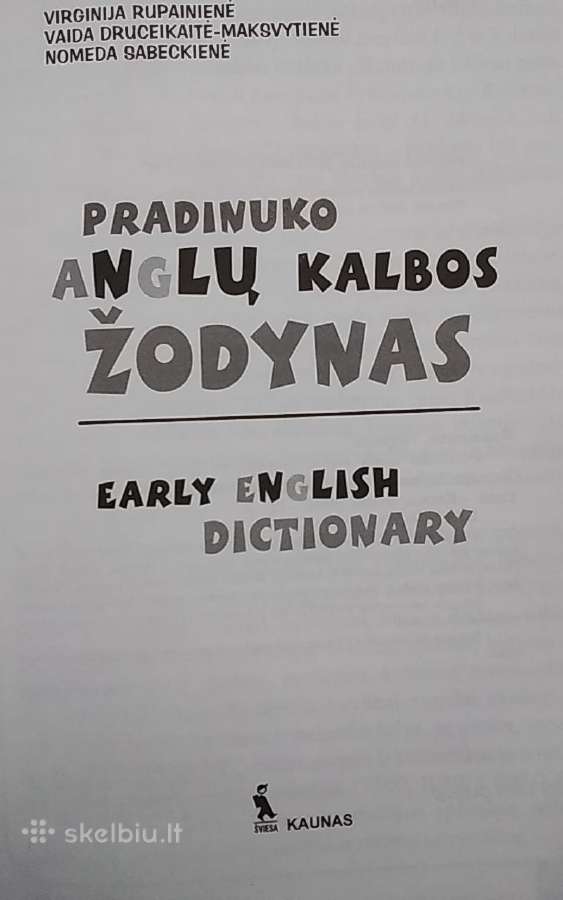 Pradinuko anglų kalbos žodynas - nuotraukos Nr. 2