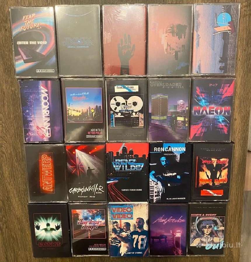 20 kasečių new retro wave, synth wave
