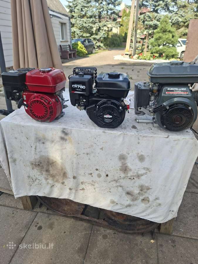 Kubota, Briggs, Honda varikliai
