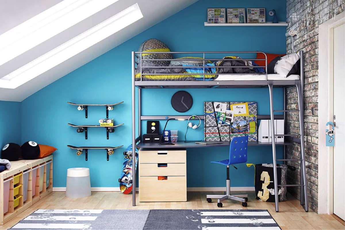 Parduodama Ikea Svärta dviejų aukštų lova