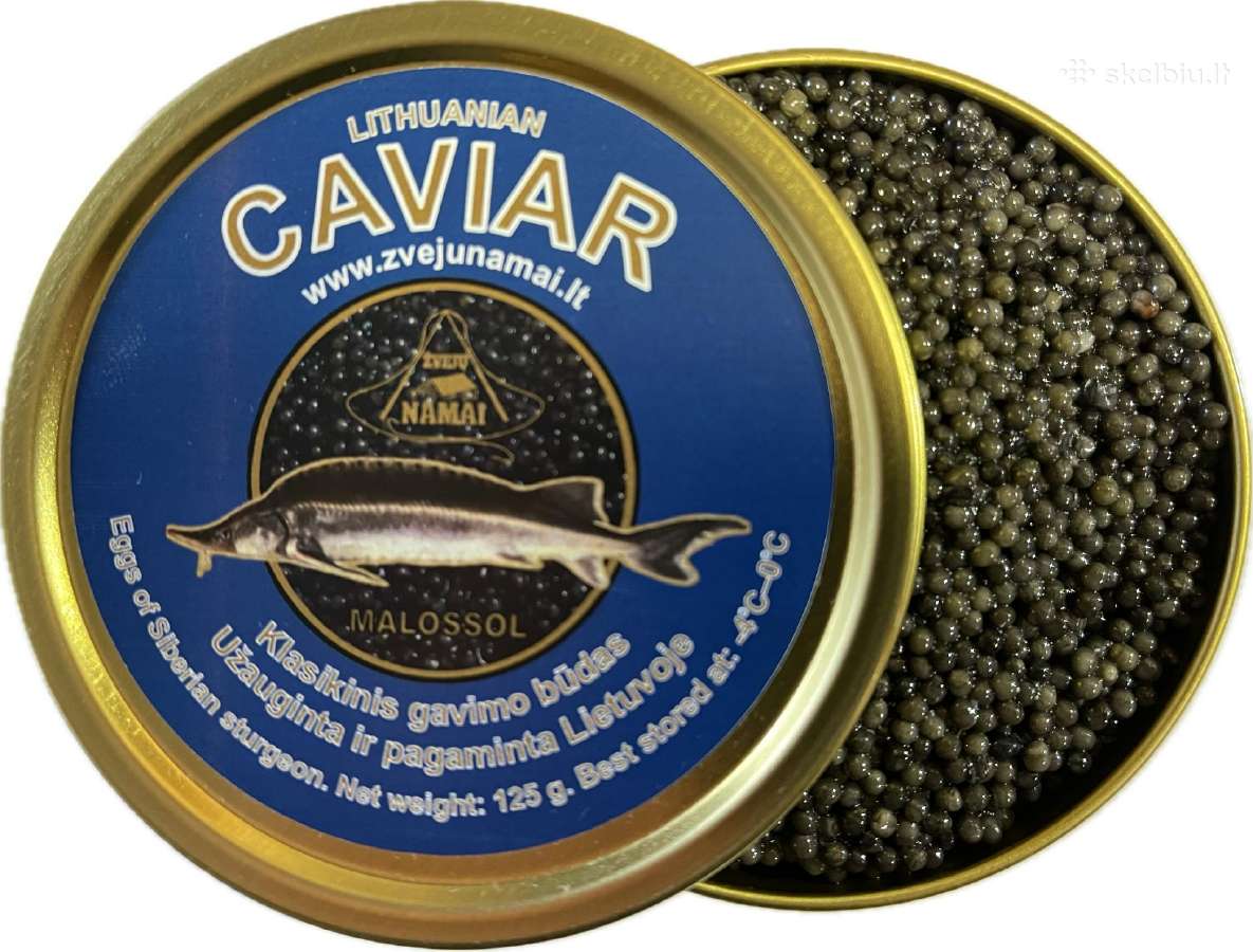Juodieji Sibiro eršketo ikrai 125 gr