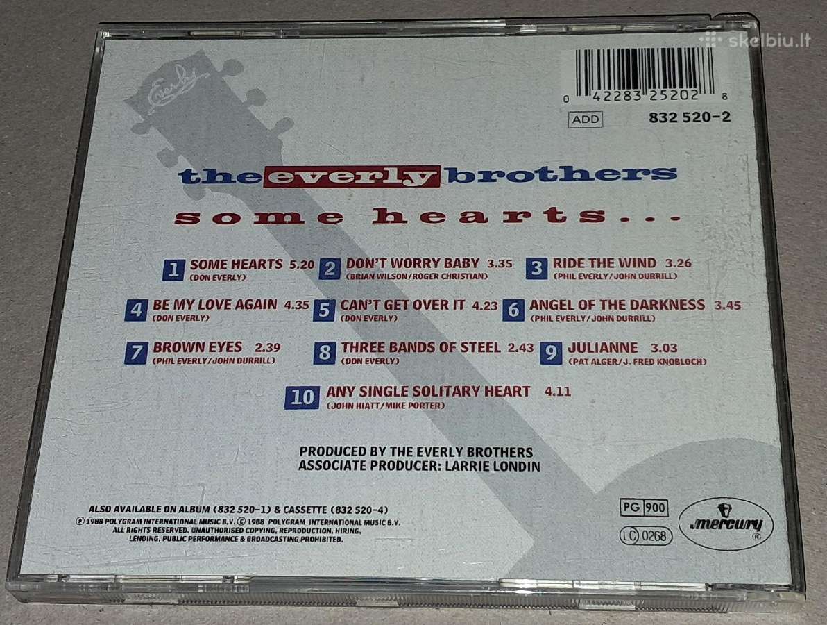 The Everly Brothers – Some Hearts. (Audio CD) - nuotraukos Nr. 2