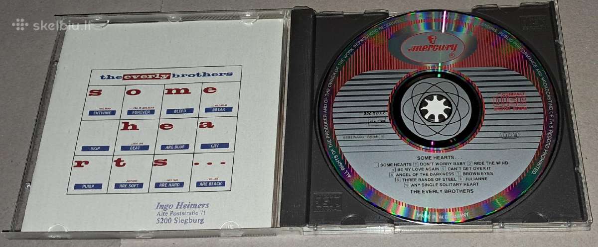 The Everly Brothers – Some Hearts. (Audio CD) - nuotraukos Nr. 3