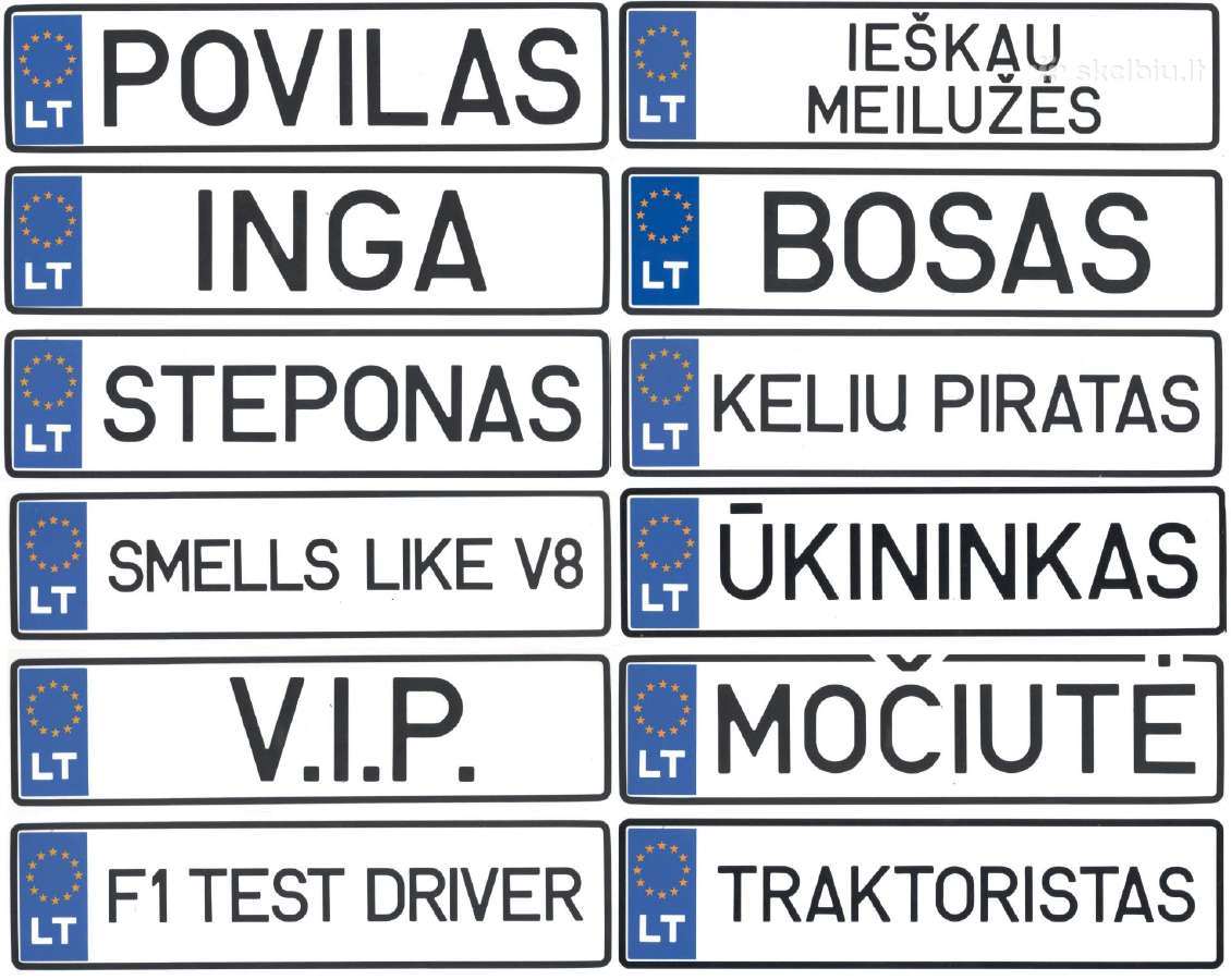 Numerio rėmeliai su įvairiais užrašais - nuotraukos Nr. 3