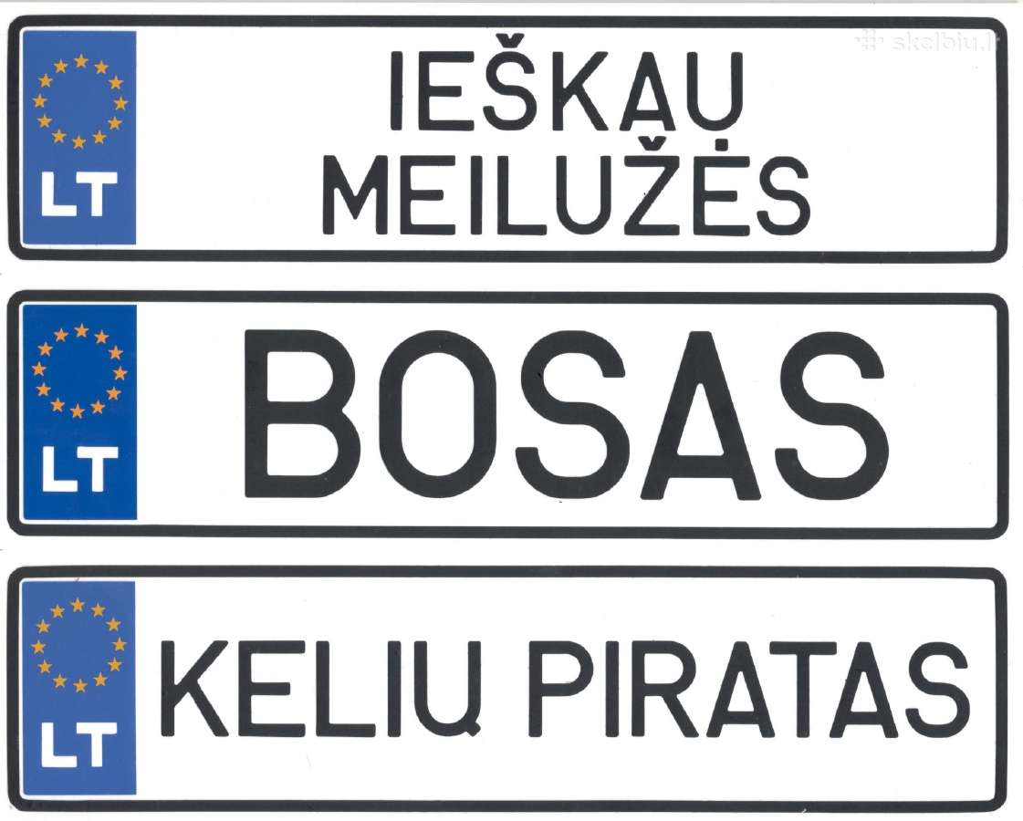 Numerio rėmeliai su įvairiais užrašais - nuotraukos Nr. 10