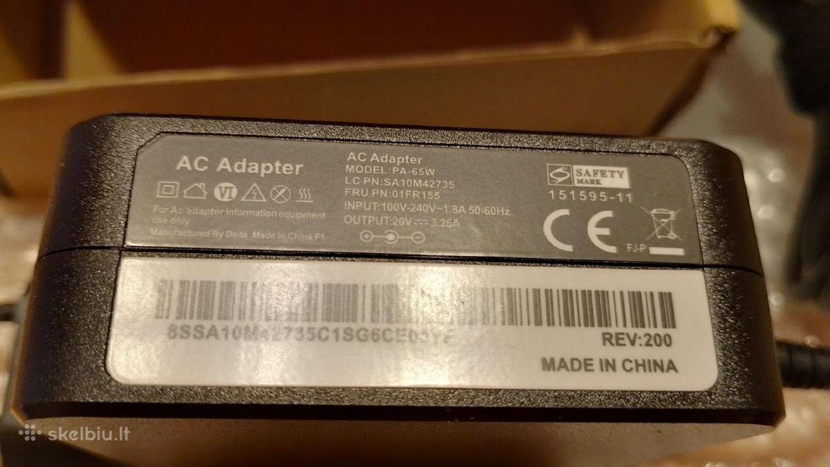 Komp.lenovo 65w,acer45w Įkrovikliai - nuotraukos Nr. 4