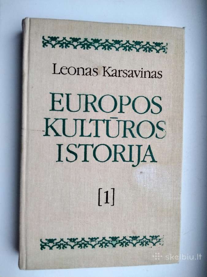 L. Karsavinas. Europos kultūros istorija. T.1