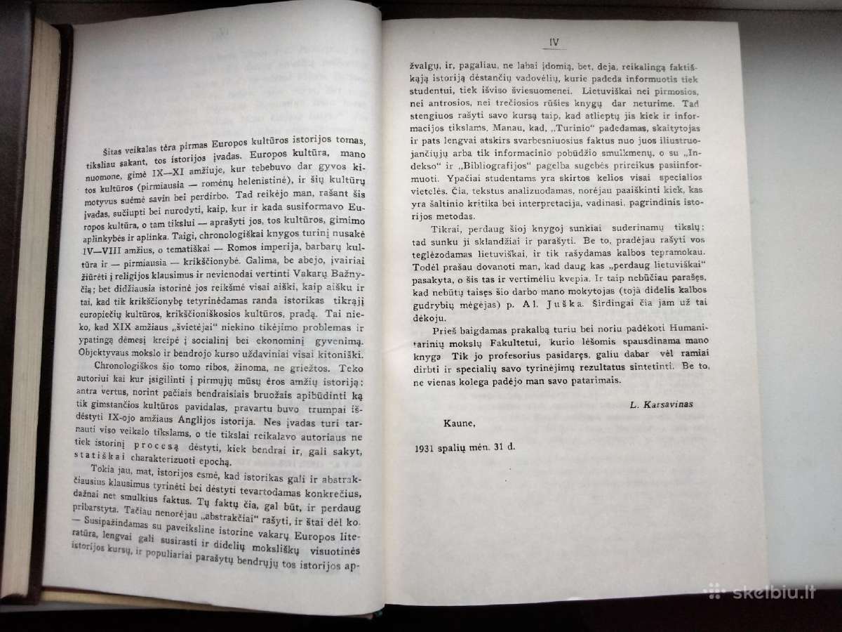 L. Karsavinas. Europos kultūros istorija. T.1 - nuotraukos Nr. 4