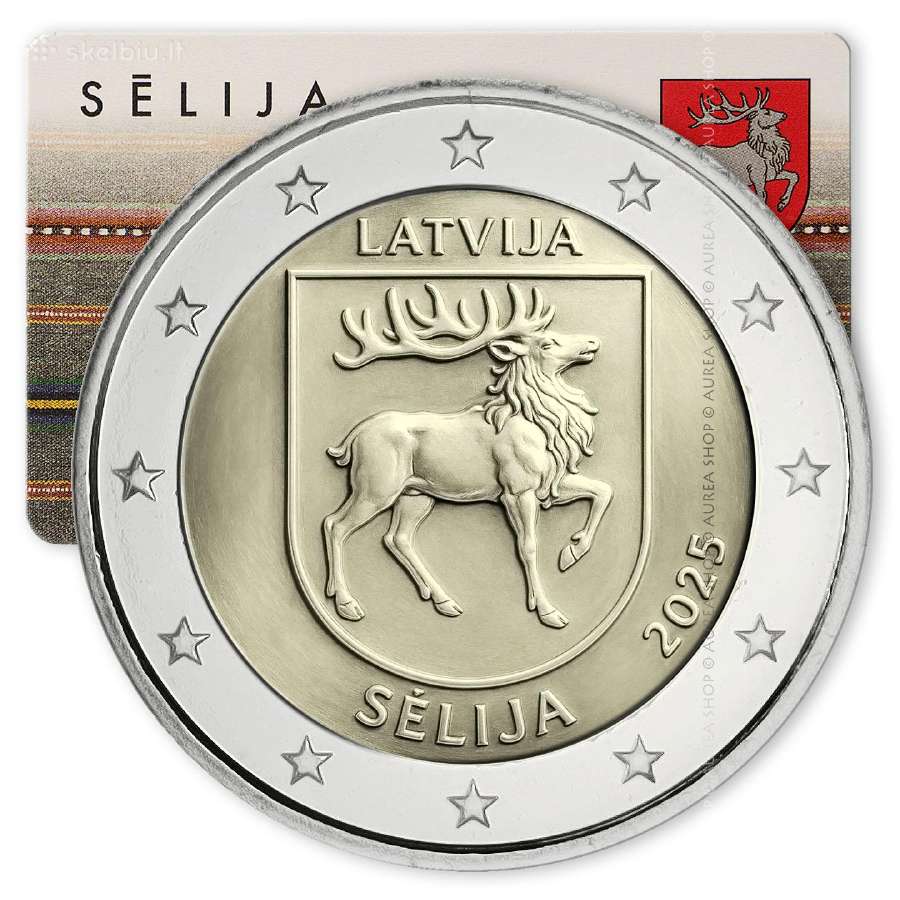 Latvijos 2€ monetos 2025 - Sėla!