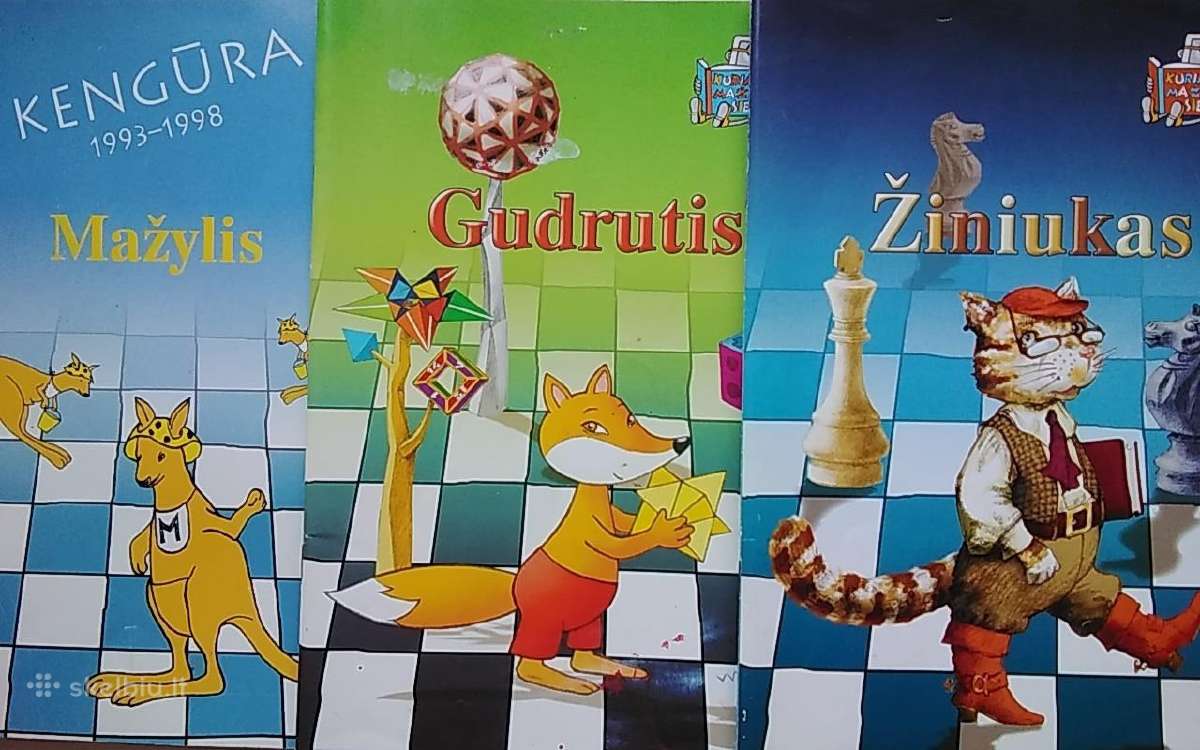Matematikos užd knygutės Kengūra Gudrutis Žiniukas