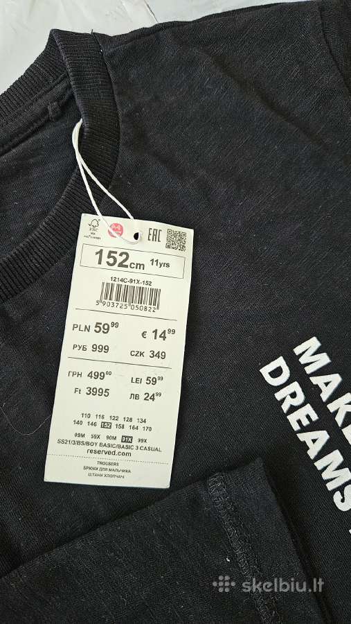 Marškinėliai ilgomis r. Reserved Dydis 152 - nuotraukos Nr. 4