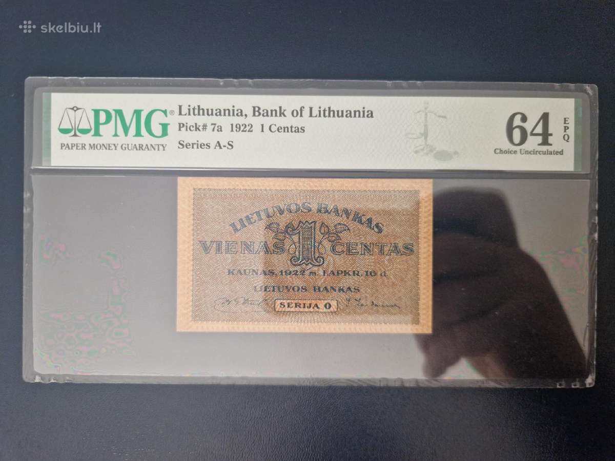 1922m 1centas