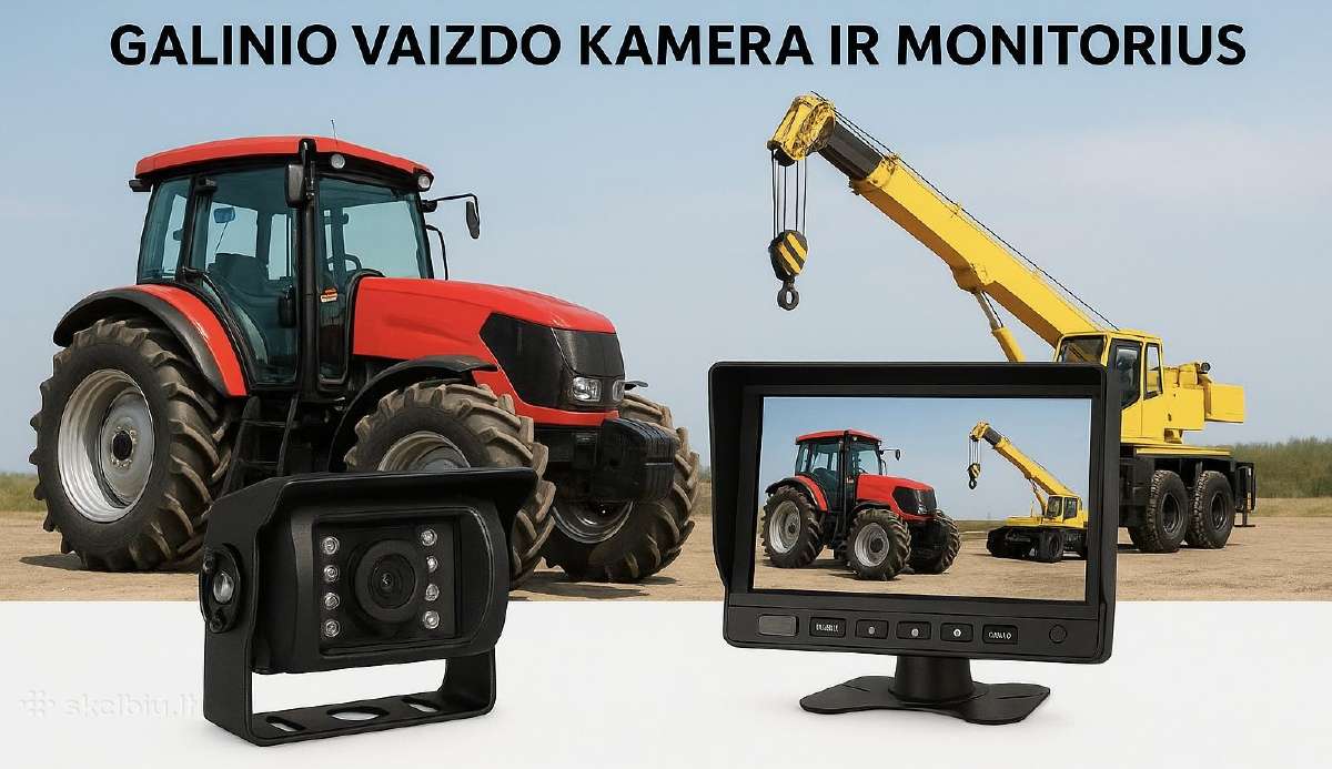 10 Ahd LCD monitorius ir dvejos bevielės kameros