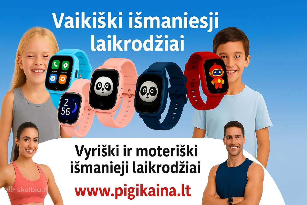 Vaikiškas išmanusis 4G GPS laikrodis su sekimu