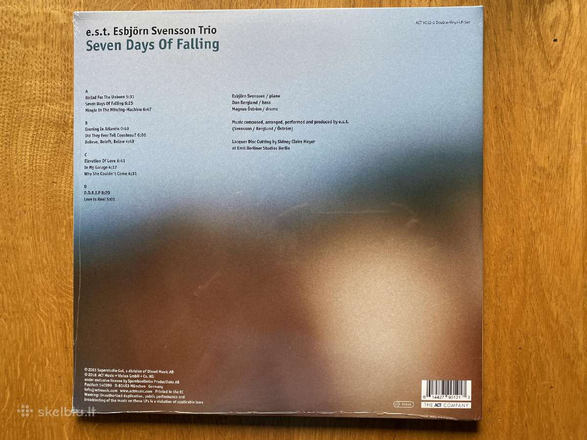 E.s.t. – Seven Days Of Falling 2 X Lp - nuotraukos Nr. 2