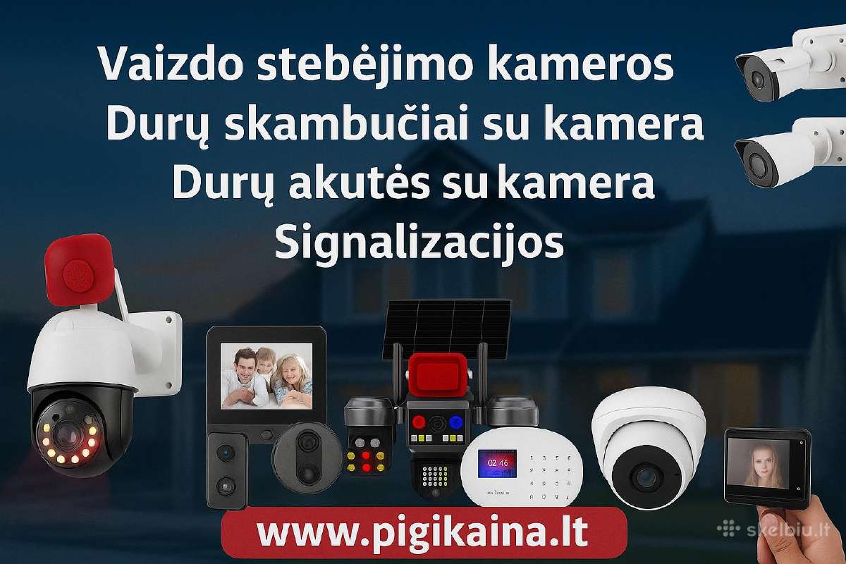 Ip WiFi lauko vidaus vaizdo kamera daug modeliu