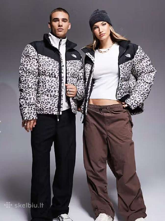 The North Face Saikuru logo puffer jacket in grey