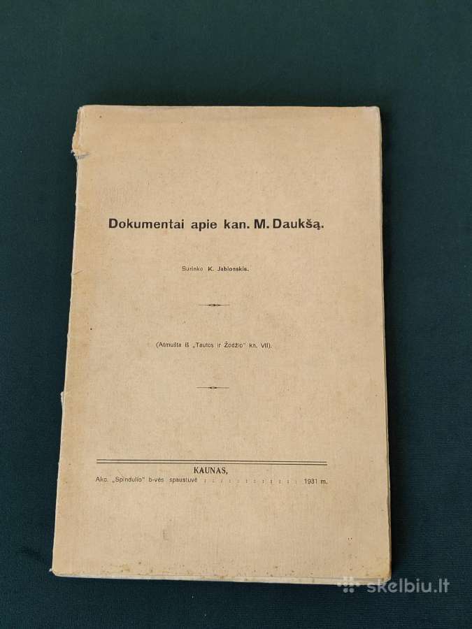 K. Jablonskio parašas
