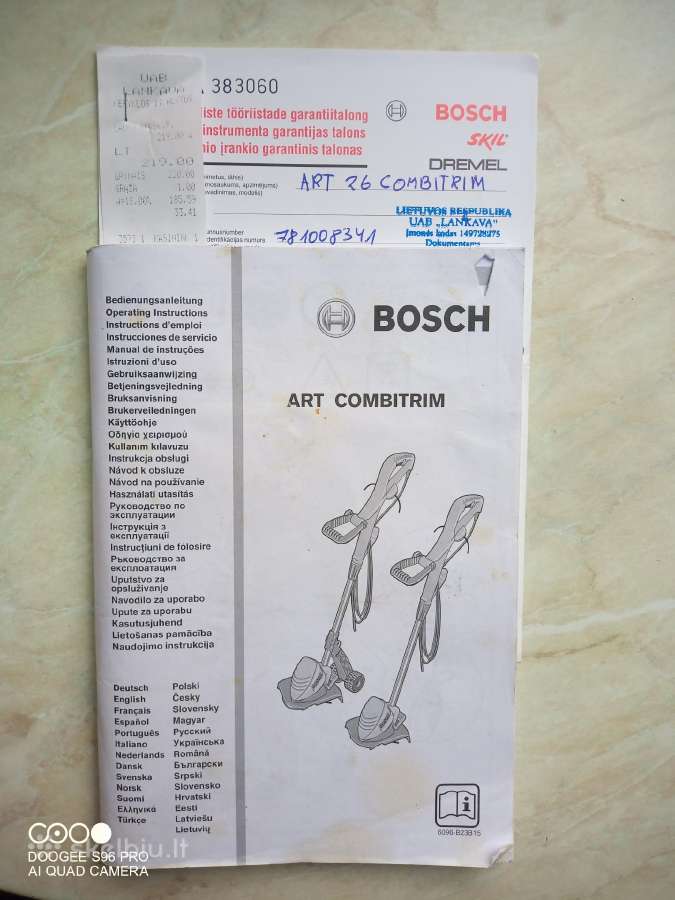 Elektrinis trimeris Bosch Art 26 Combitrim