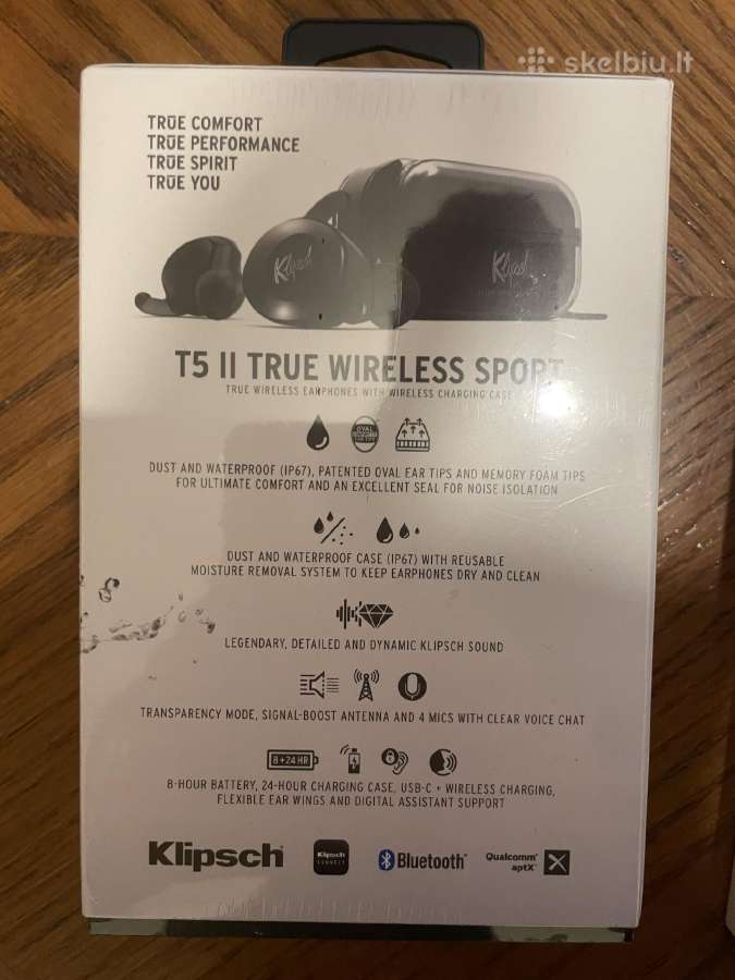Klipsch T5 II True Wireless Sport ausinės - nuotraukos Nr. 3