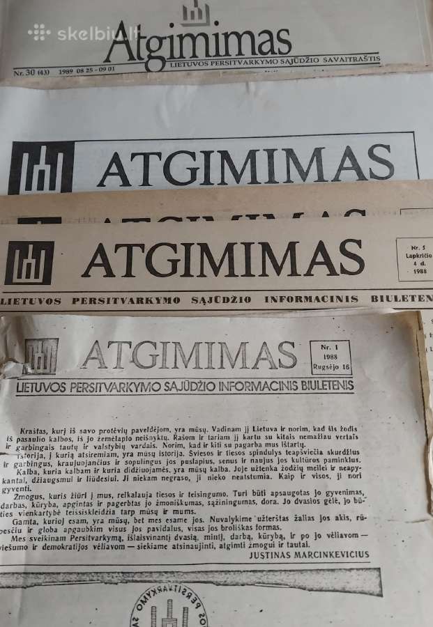 Seni laikraščiai Nepriklausomos Lietuvos - nuotraukos Nr. 3