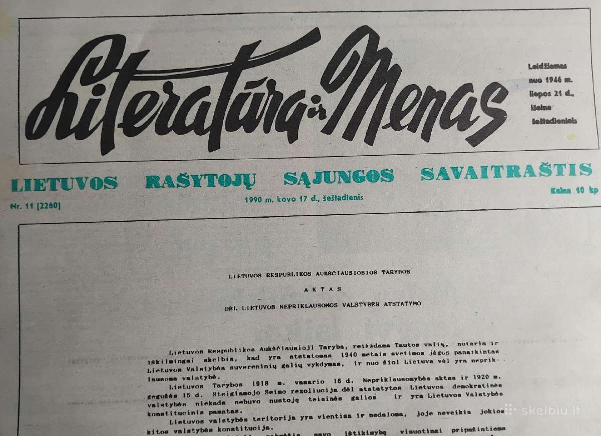 Seni laikraščiai Nepriklausomos Lietuvos - nuotraukos Nr. 10