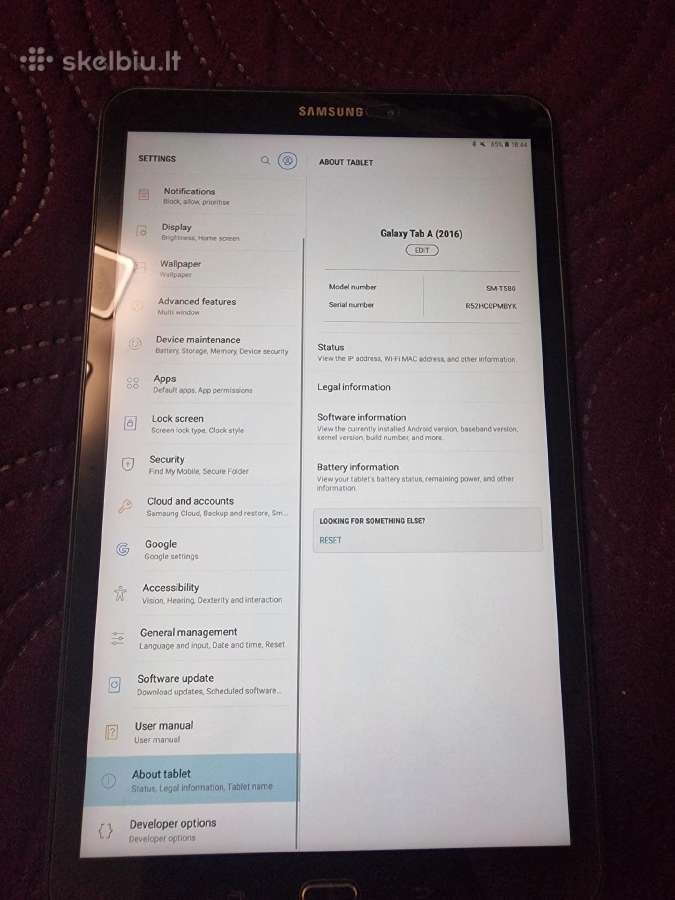 Galaxy Tab A 2016 10.1" - nuotraukos Nr. 2