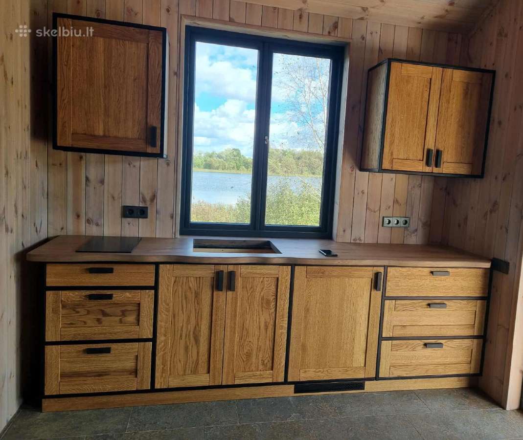 Virtuvės baldai iš medžio masyvo - nuotraukos Nr. 3