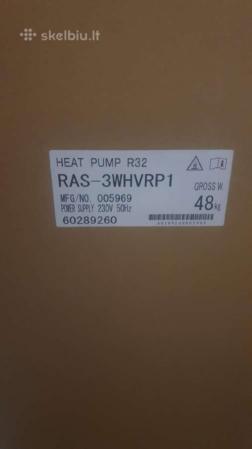Šilumos siurblys 8kw Hitachi ,naudotas Ariston5kw - nuotraukos Nr. 3
