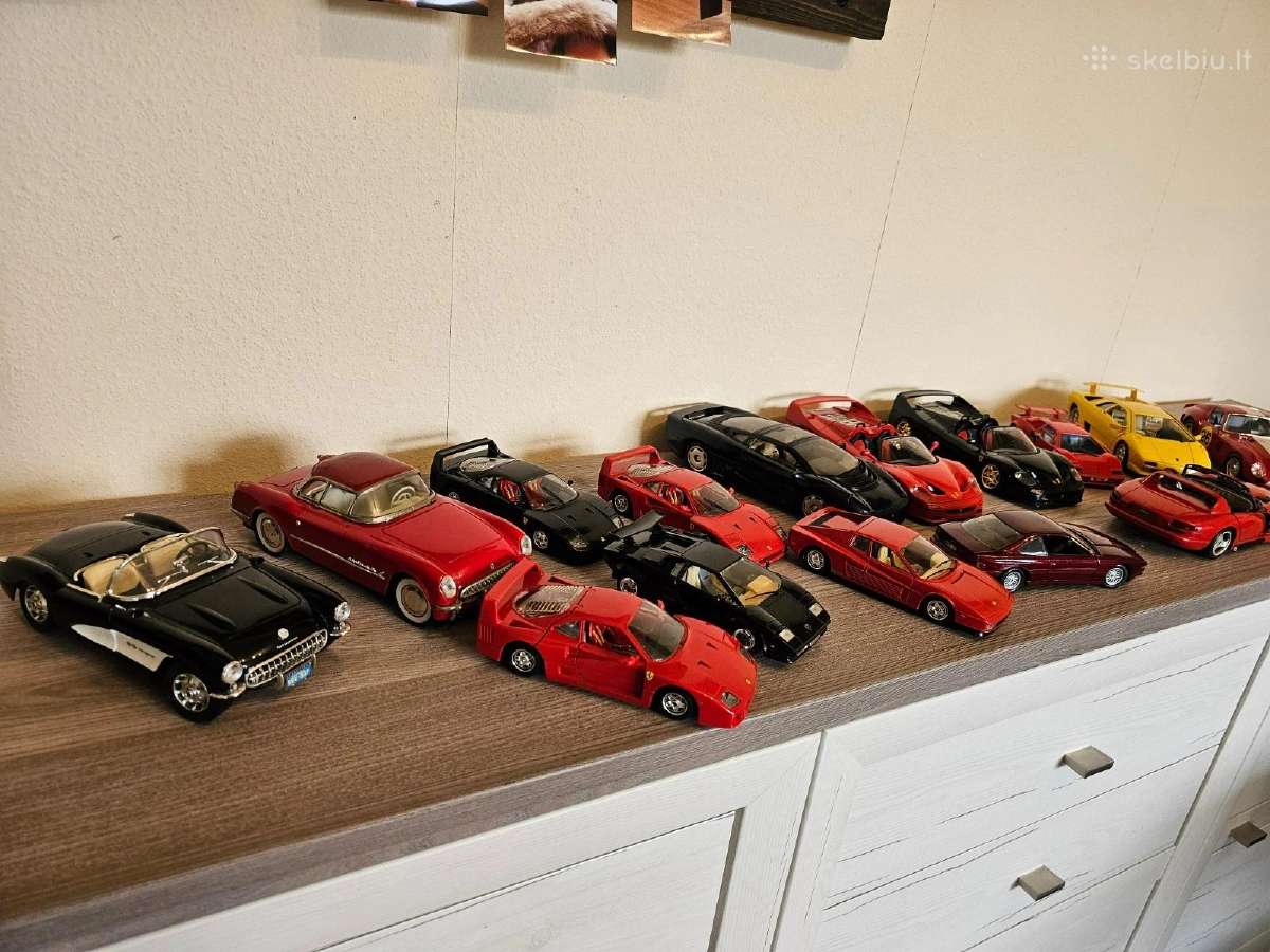 Modeliukai 1:24 ir 1:18 ferrari burago bburago - nuotraukos Nr. 2