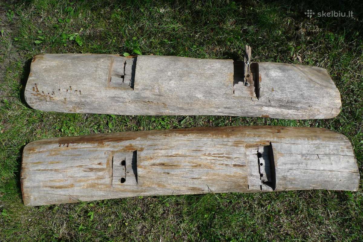 Antikvariniai ąžuoliniai suolo viršūs 2 vnt.155x34 - nuotraukos Nr. 2