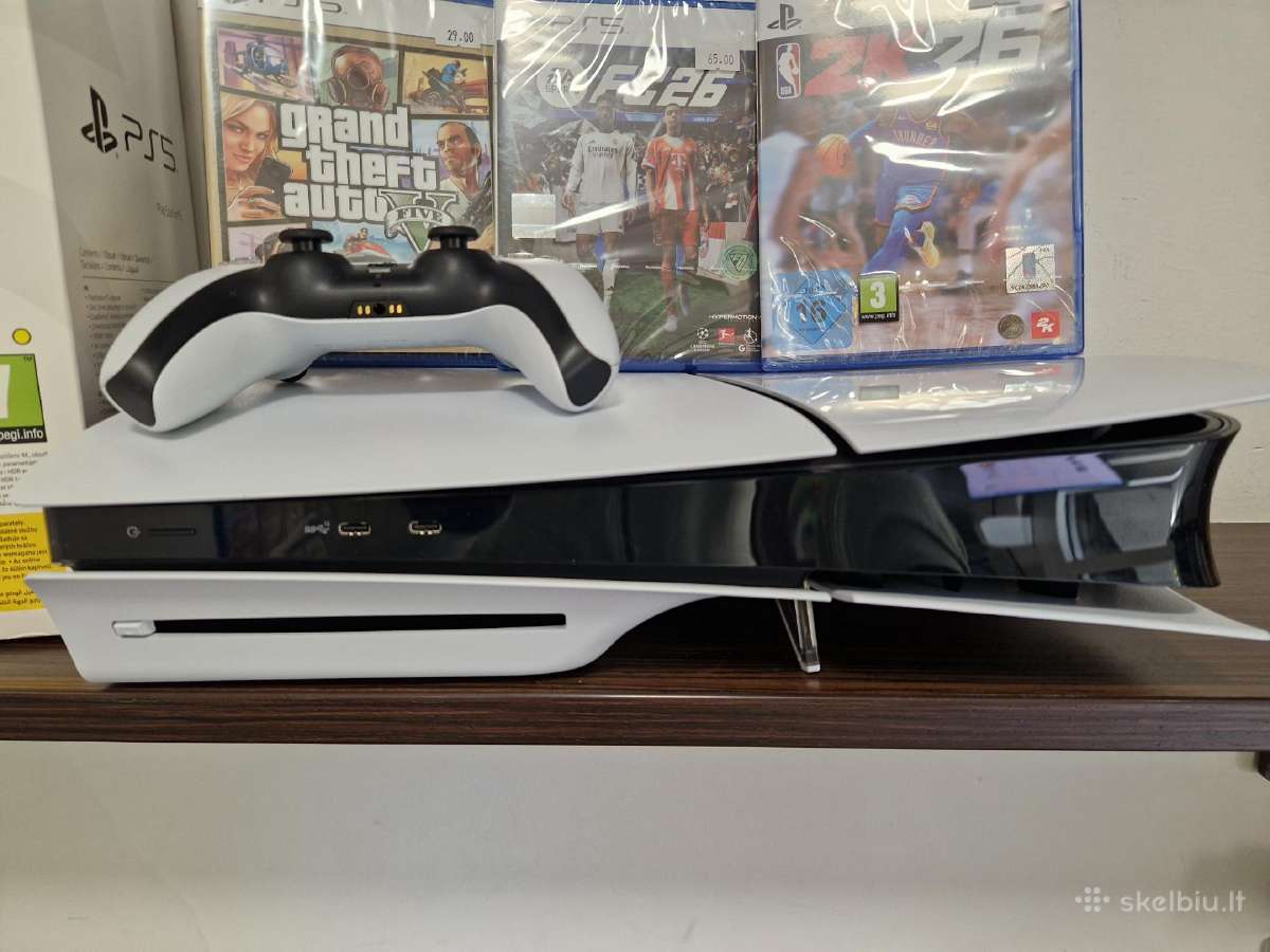 Sony Playstation 5 Slim Disc Su Garantija - nuotraukos Nr. 4