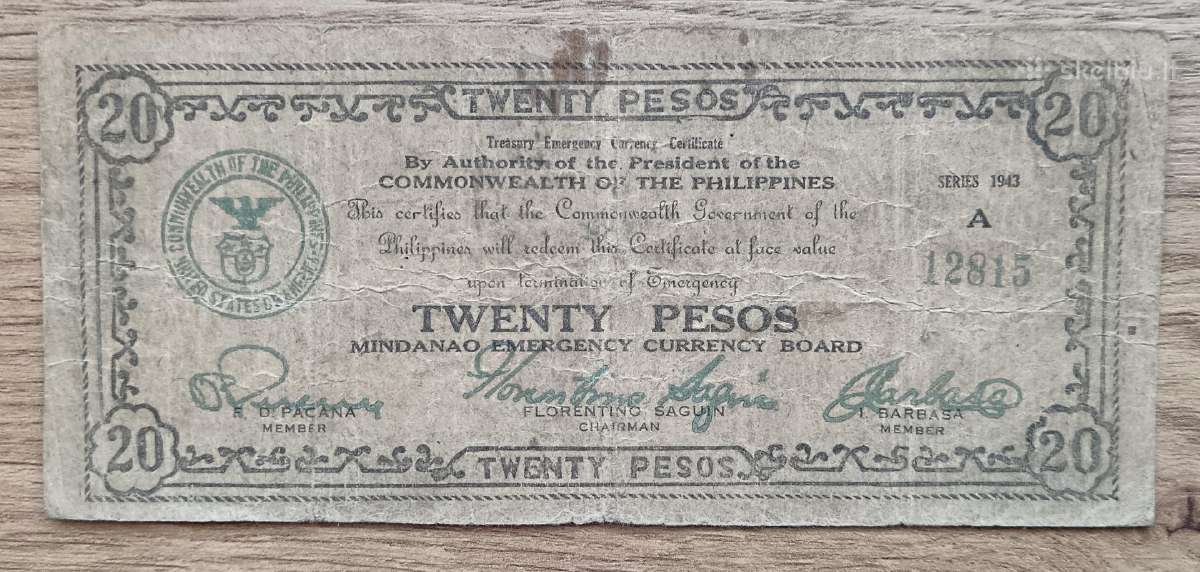Filipinų 20 pesų 1943 m.