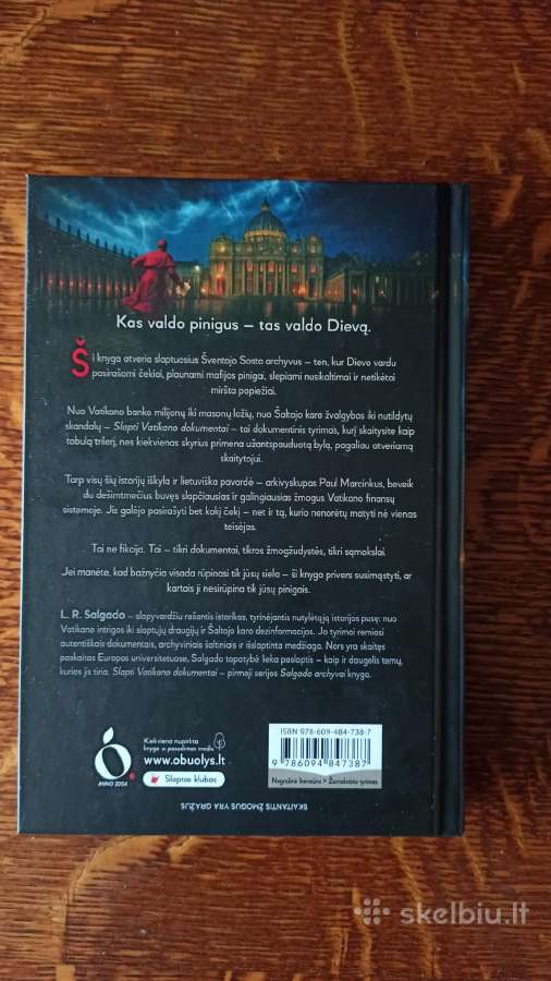 Parduodu knyga"slapti Vatikano Dokumentai" - nuotraukos Nr. 2