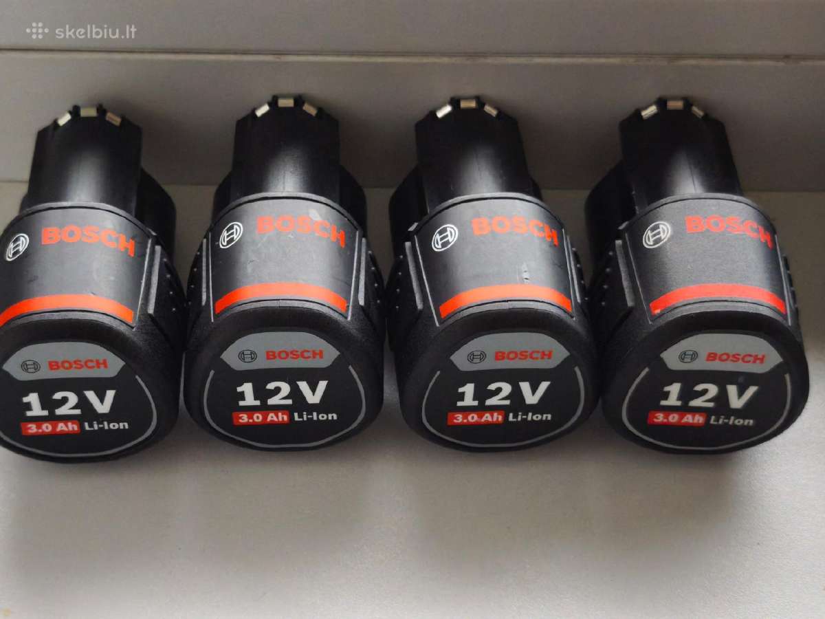 Bosch 12v Professional akumuliatoriai (8 vienetai) - nuotraukos Nr. 5