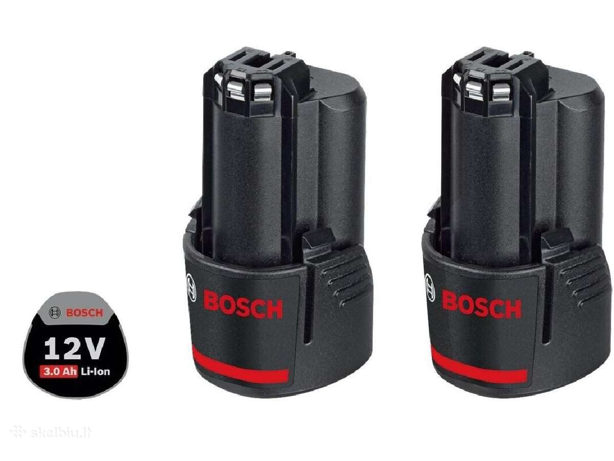 Bosch 12v Professional akumuliatoriai (8 vienetai)