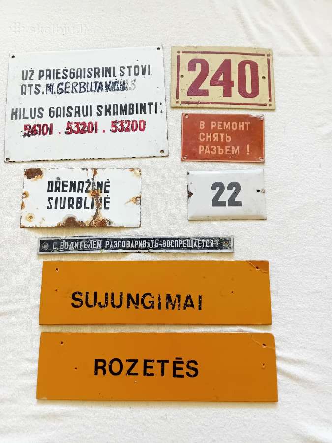 Tarybiniu laiku informacines lenteles ir numeriai - nuotraukos Nr. 13