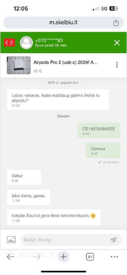 Ausinės Pro 3,pro 2,4gen, 6 men. garantija Akcija! - nuotraukos Nr. 32