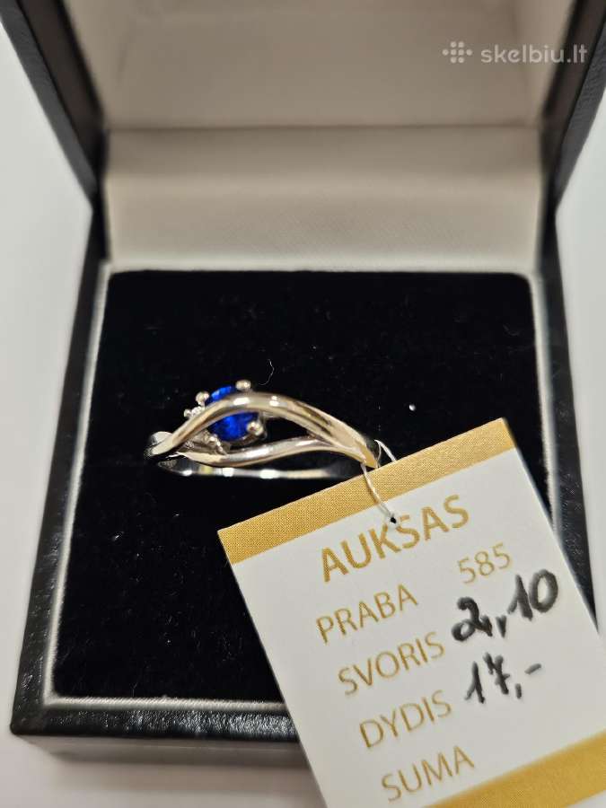 Auksinis žiedas - 209 Eur.